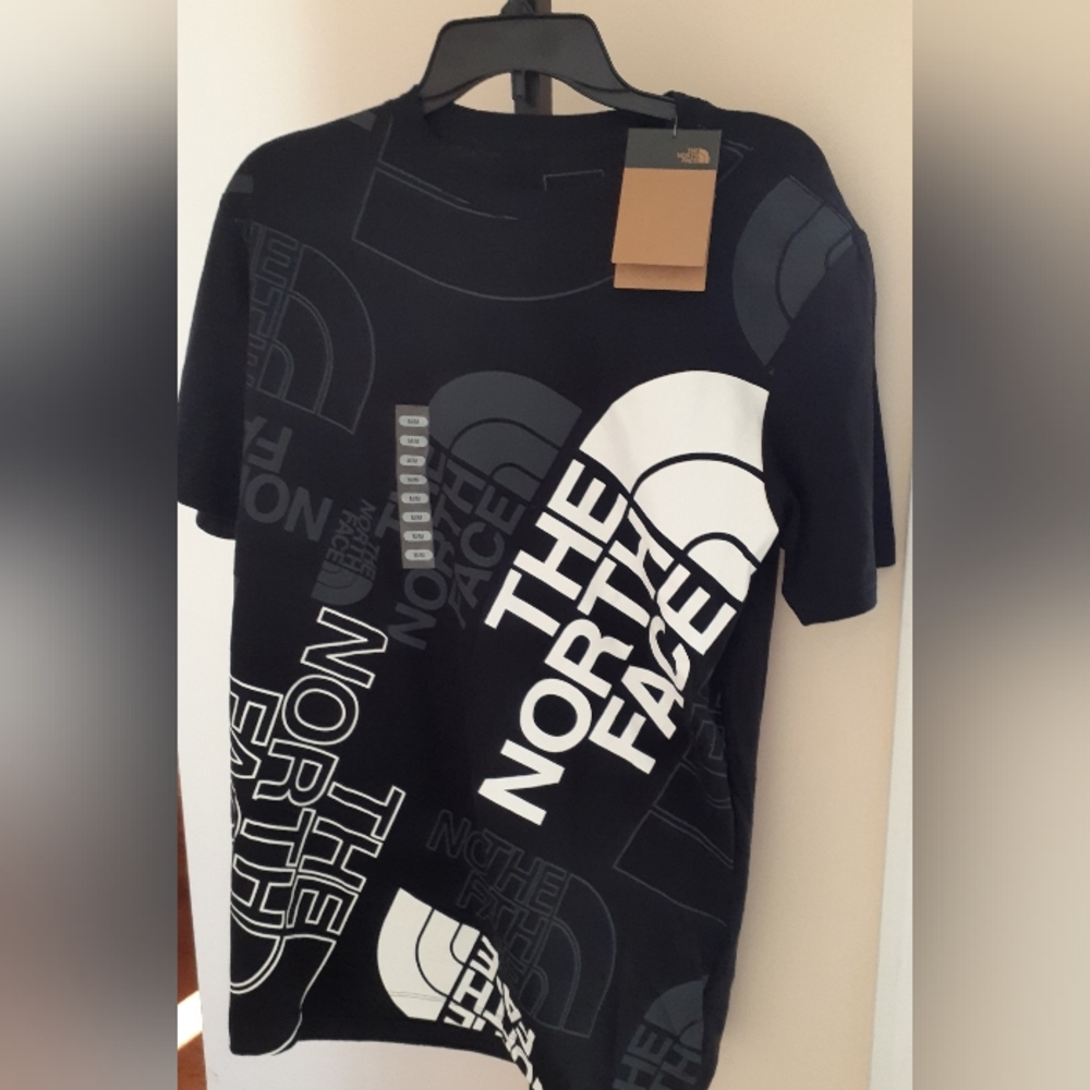THE NORTH FACE MEN'S SHORT SLEEVE GRAPHIC INJECTION TEE BLACK SIZE M NWT